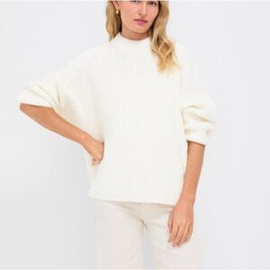 Pomander Place Ribbed Winter White Jack Crewneck Sweater Tuckernuck